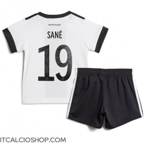 Germania Leroy Sane #19 Prima Maglia Bambino Mondiali 2022 Manica Corta (+ Pantaloni corti)